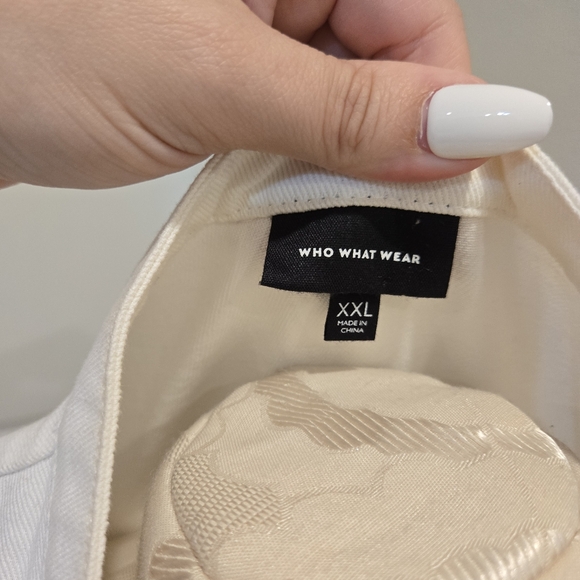 Who What Wear Puff Sleeve Cotton Denim Dress Size XXL - Picture 9 of 10